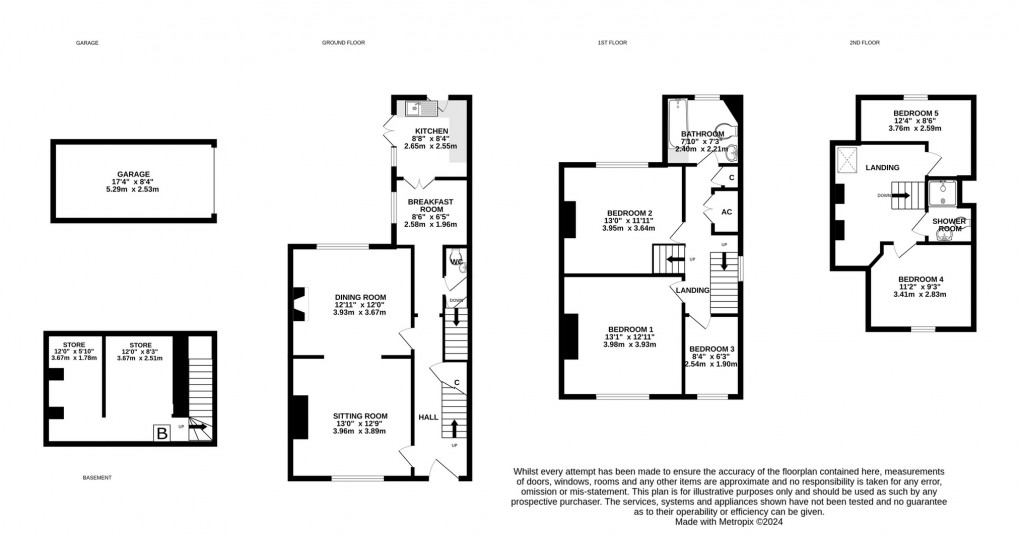 Floorplan for St Thomas Terrace, Wells