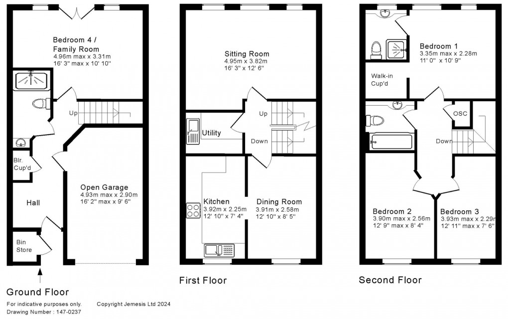 Floorplan for St Andrews Mews, Wells