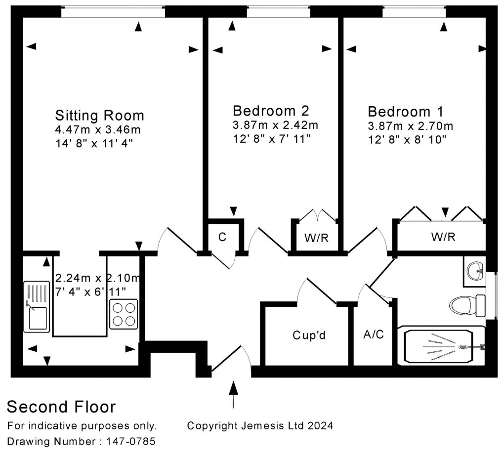 Floorplan for Central Wells