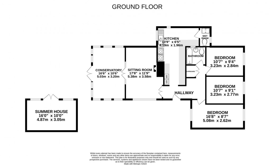 Floorplan for Broadway, Chilton Polden