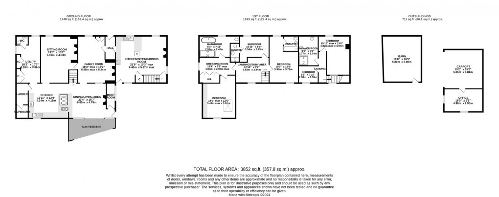 Floorplan for Peak Lane, Compton Dundon