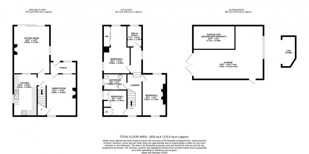 Floorplan for Pit Hill Lane, Moorlinch