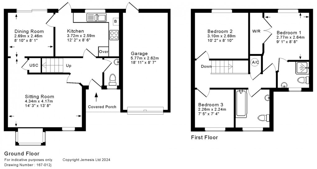 Floorplan for Meadow Lane, Walton