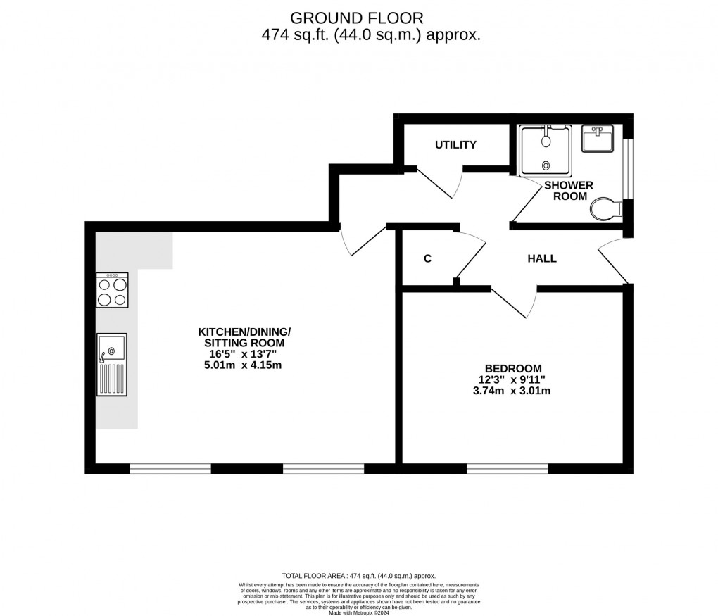 Floorplan for Glaston Road, Street