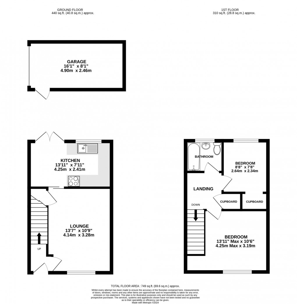 Floorplan for Highcroft, Woolavington, Somerset