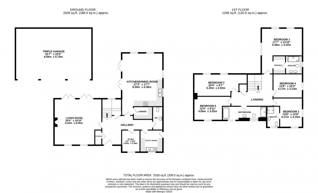 Floorplan for Jarmany Hill, Barton. St David