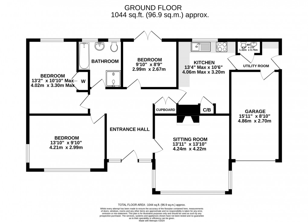 Floorplan for Middle Leigh, Street