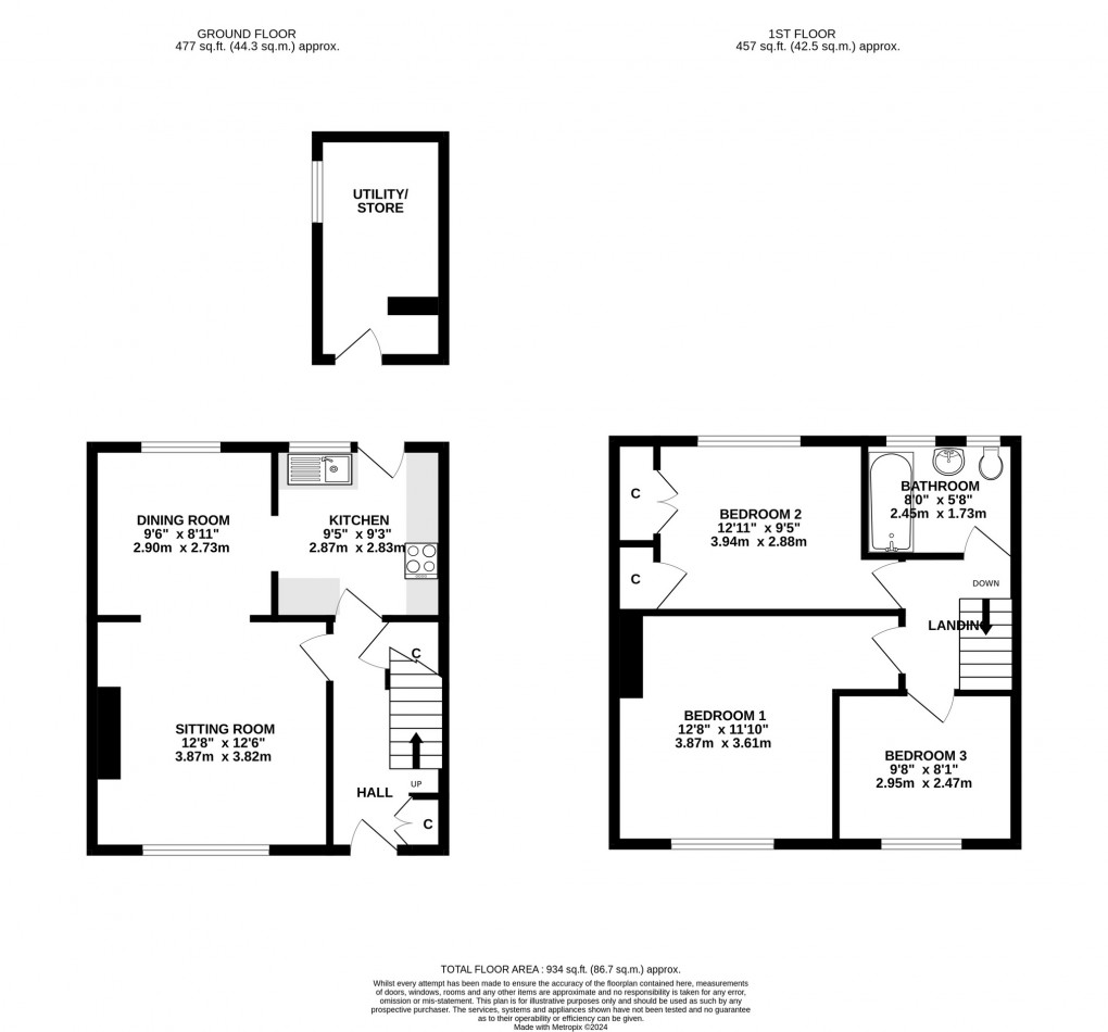 Floorplan for Portland Road, Street