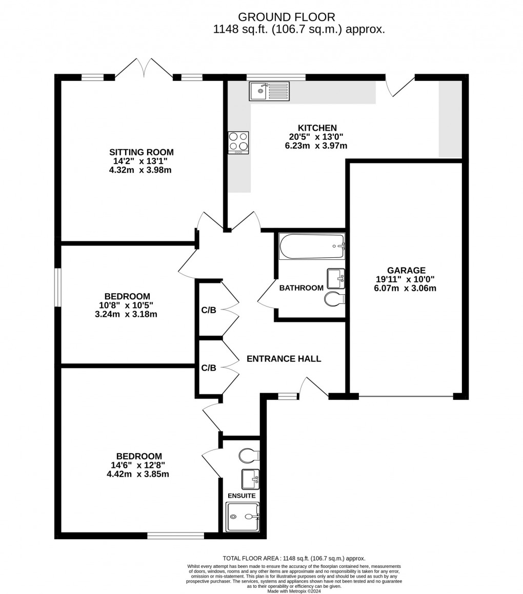 Floorplan for Station Road, Wanstrow