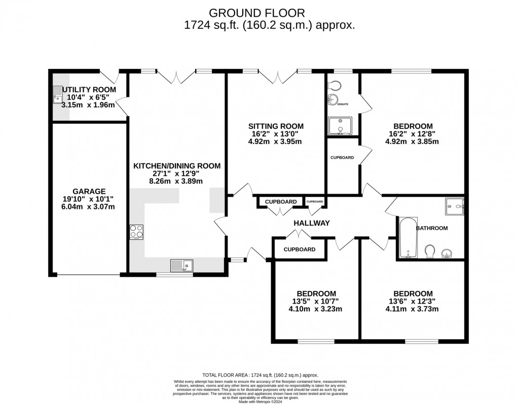 Floorplan for Station Road, Wanstrow