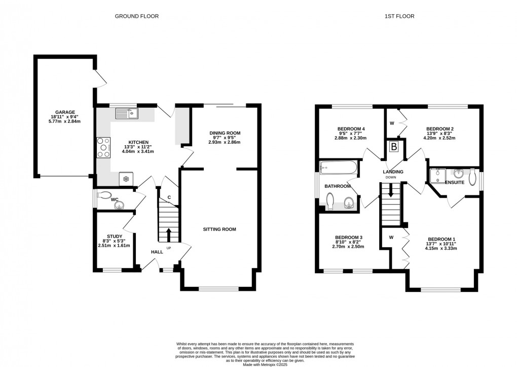 Floorplan for Smallmoor Chase, Walton