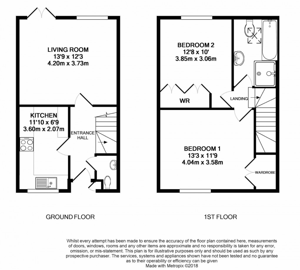 Floorplan for South Street, WELLS, Somerset