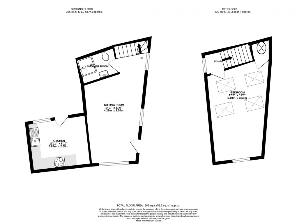 Floorplan for High Street, Street, Somerset