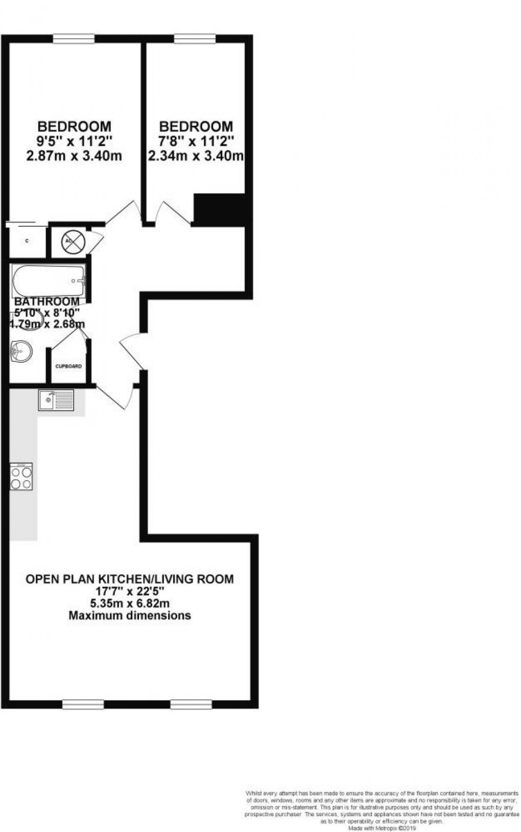 Floorplan for Coachmans Yard, Glastonbury