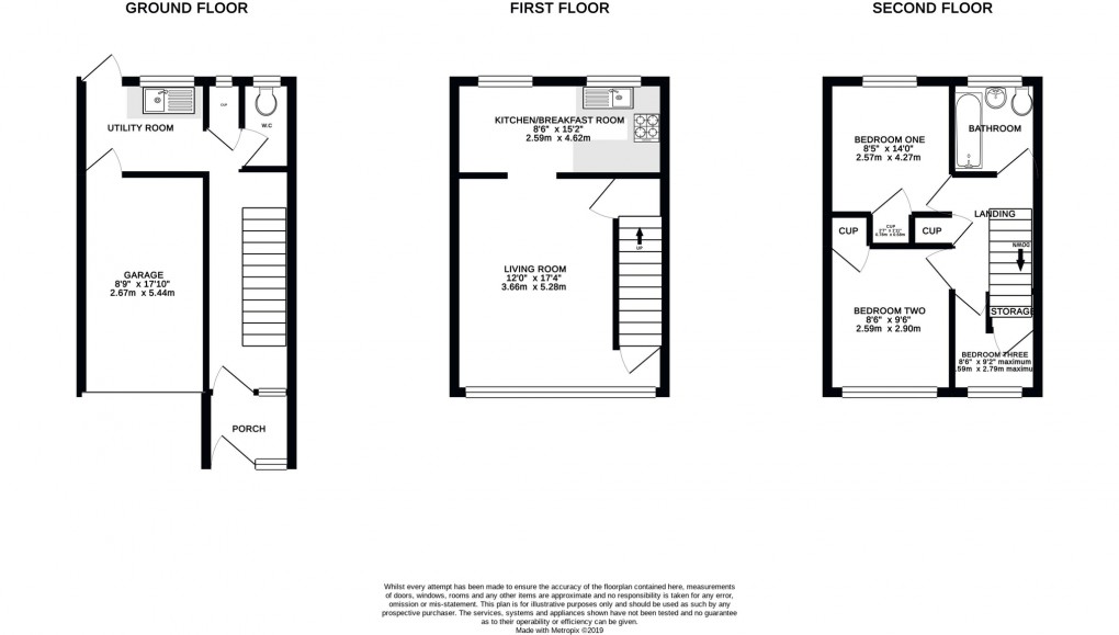 Floorplan for Fairfield Gardens, Glastonbury, Somerset