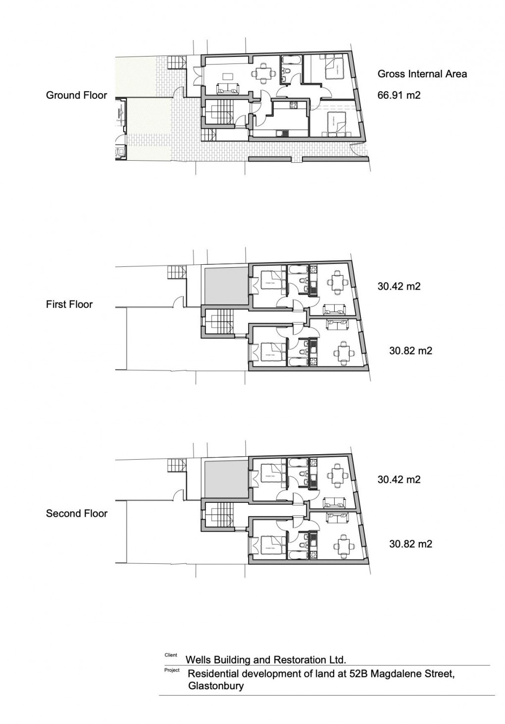 Floorplan for Magdalene Street, Glastonbury, Somerset