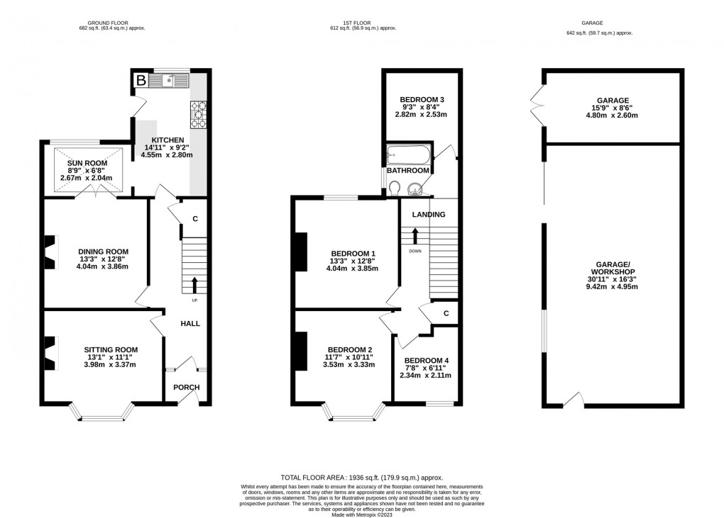 Floorplan for Benedict Street, Glastonbury, Somerset