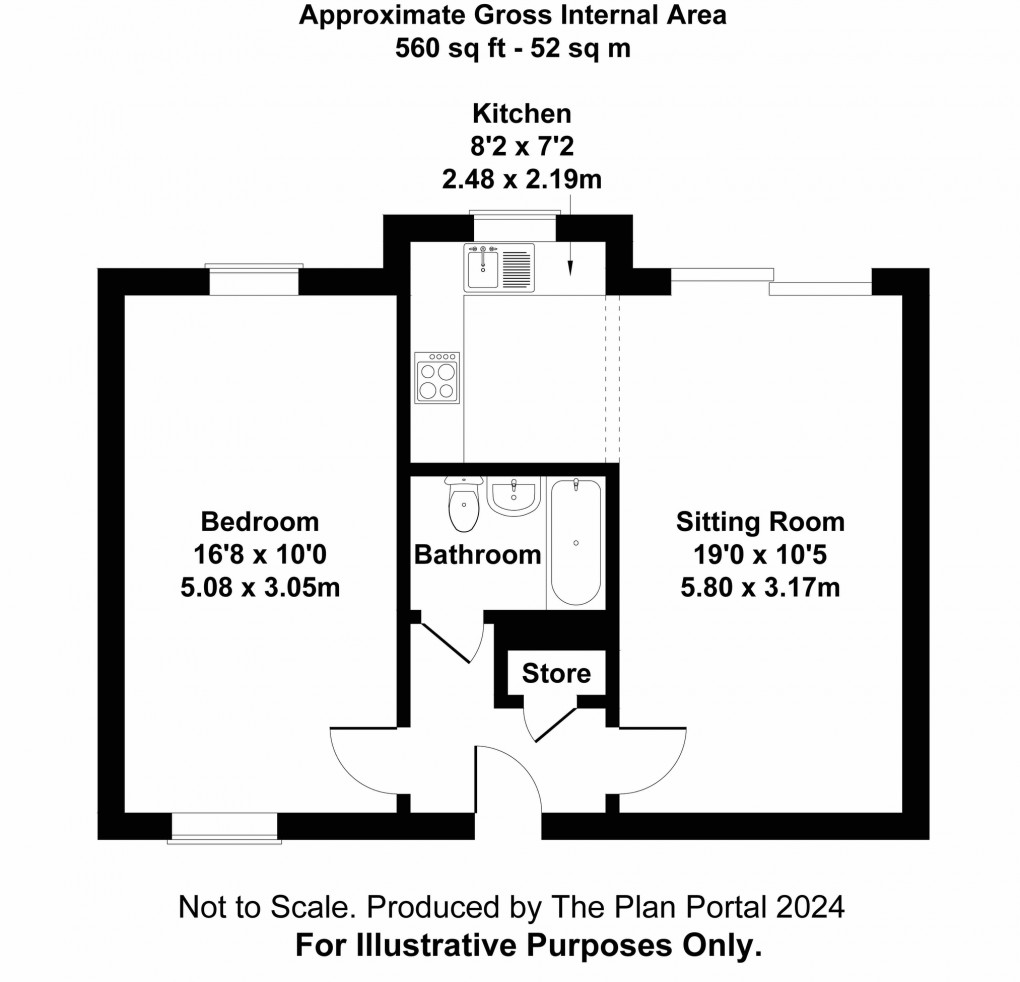 Floorplan for Parkfields, Butleigh