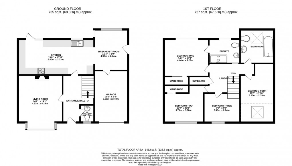 Floorplan for Higher Actis, Glastonbury, Somerset