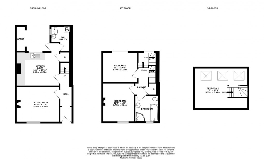 Floorplan for Avalon Buildings, Northload Street, Glastonbury