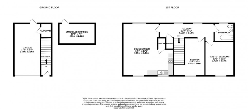 Floorplan for Sharpham Road, Glastonbury, Somerset