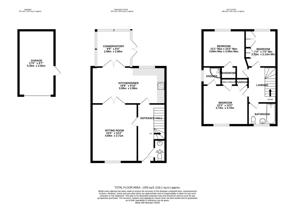 Floorplan for The Levels, Meare, Glastonbury, Somerset