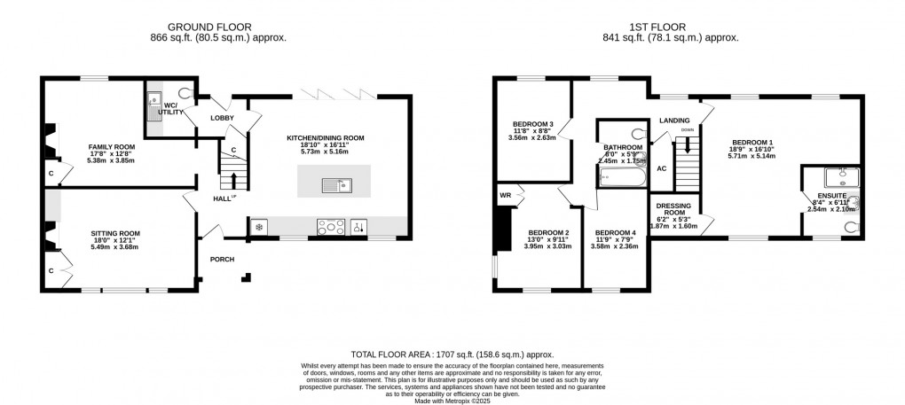 Floorplan for St Dunstans Park, Baltonsborough, Glastonbury, Somerset