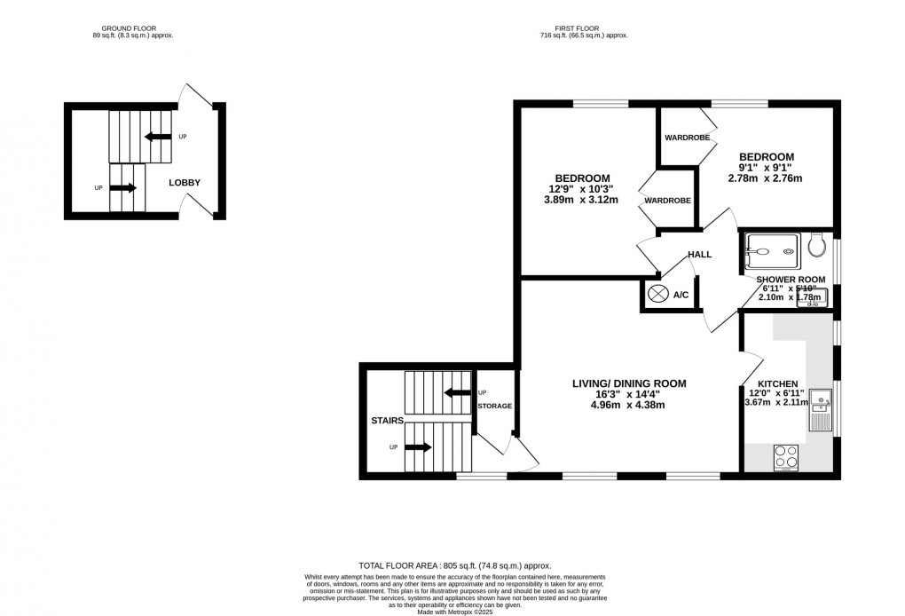 Floorplan for Moor Park, Langport