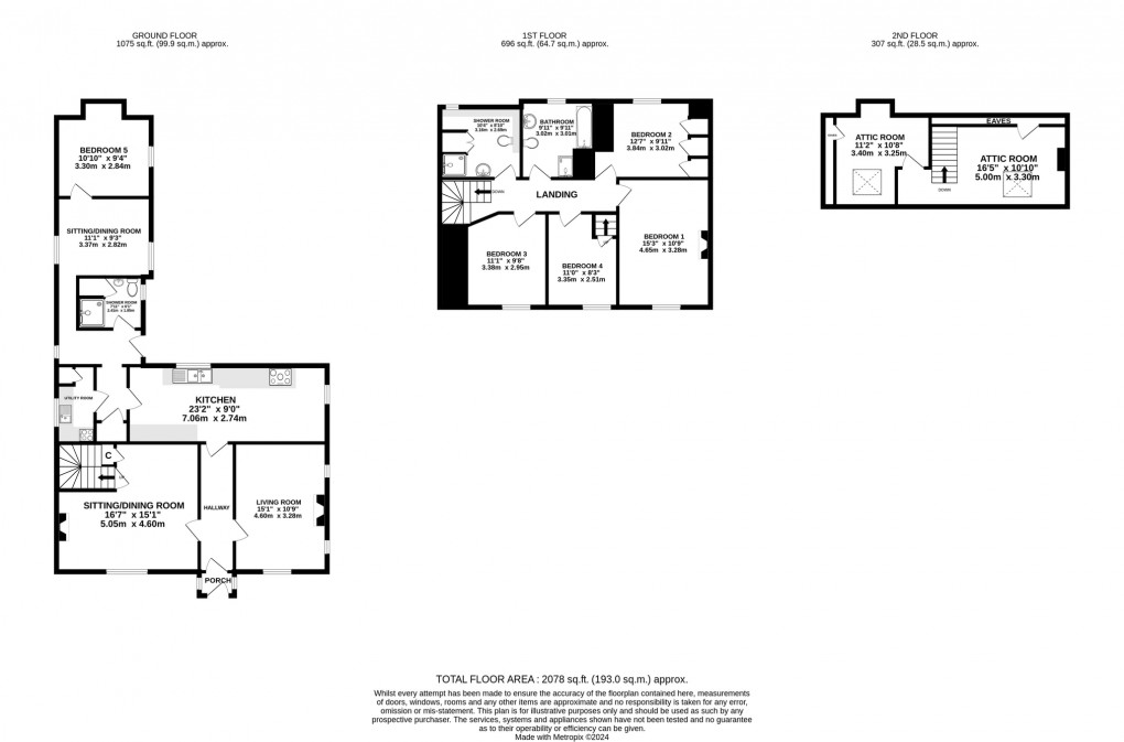 Floorplan for Church Lane, Westonzoyland