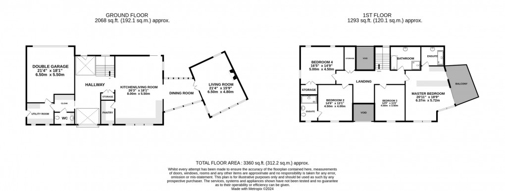 Floorplan for Oakland Lane, Over Stratton