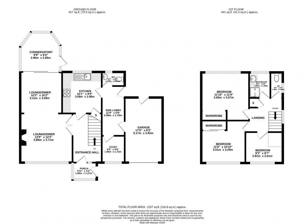 Floorplan for Cary Way, Somerton