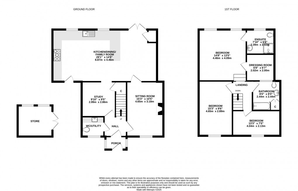 Floorplan for Cottons Lane, Keinton Mandeville