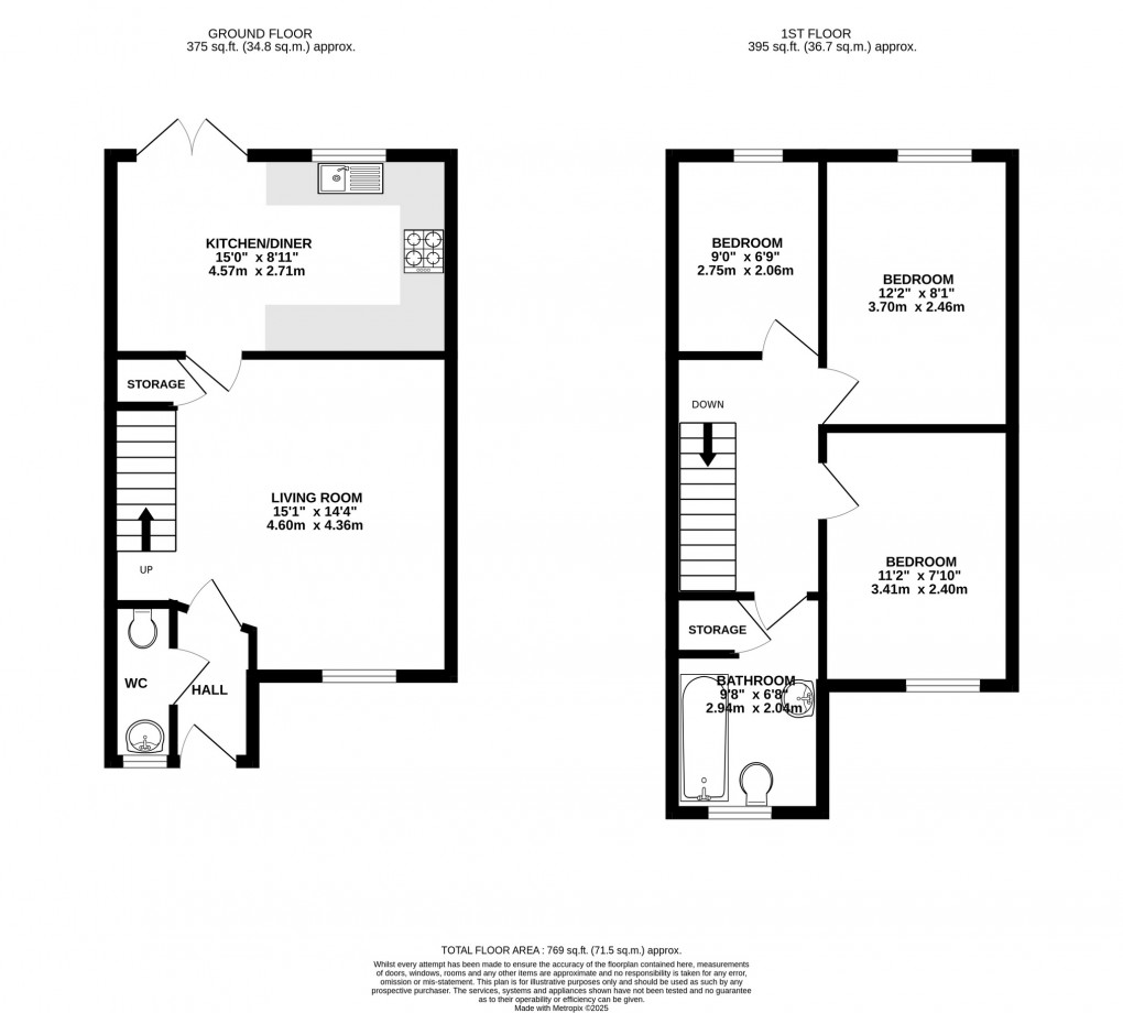 Floorplan for Hurridge Close, Martock