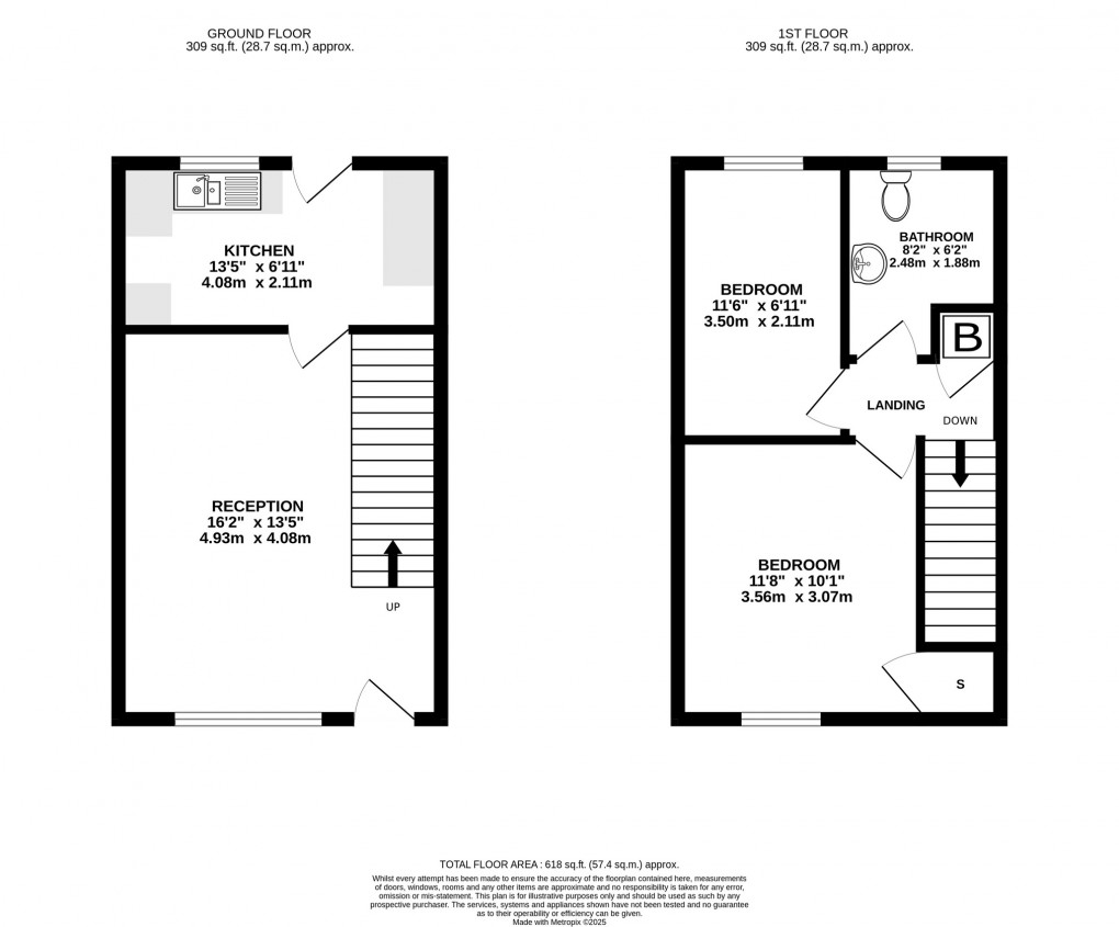 Floorplan for Brunel Close, Somerton