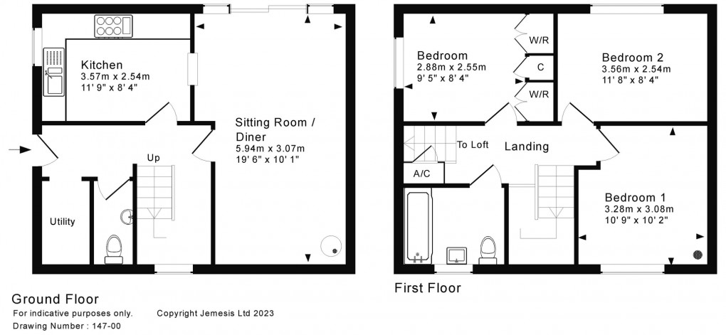 Floorplan for South Street, Stratton-On-The-Fosse