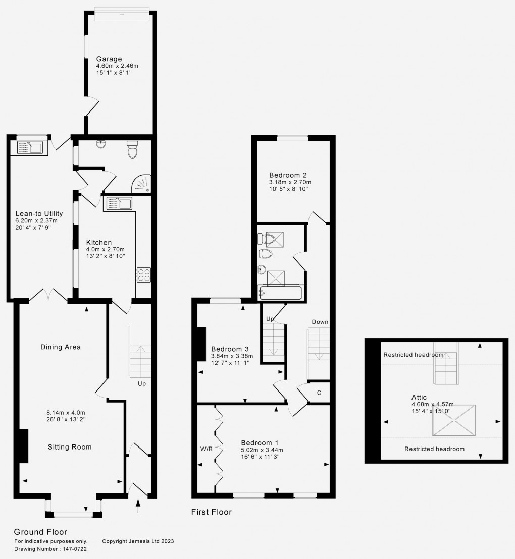 Floorplan for Rowdens Road, Wells