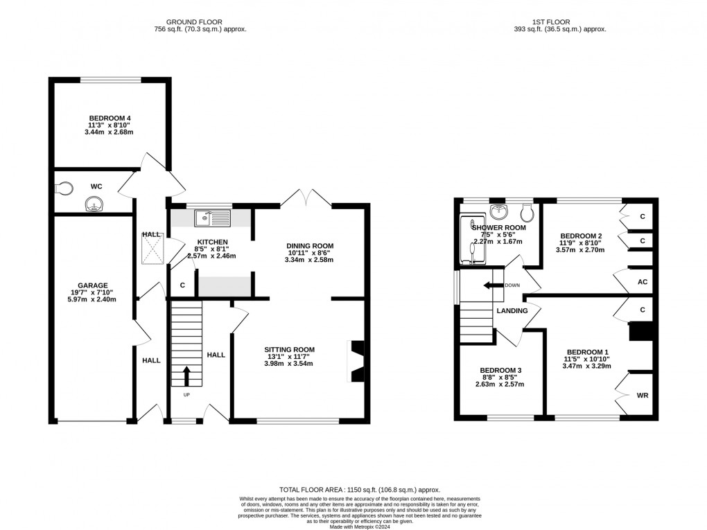 Floorplan for Goodymoor Avenue, Wells