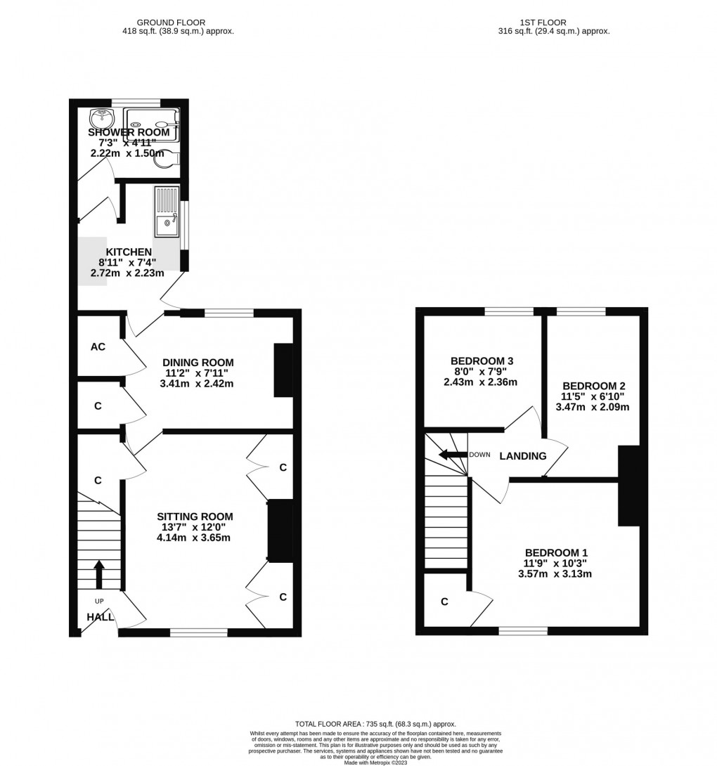 Floorplan for Tucker Street, Wells