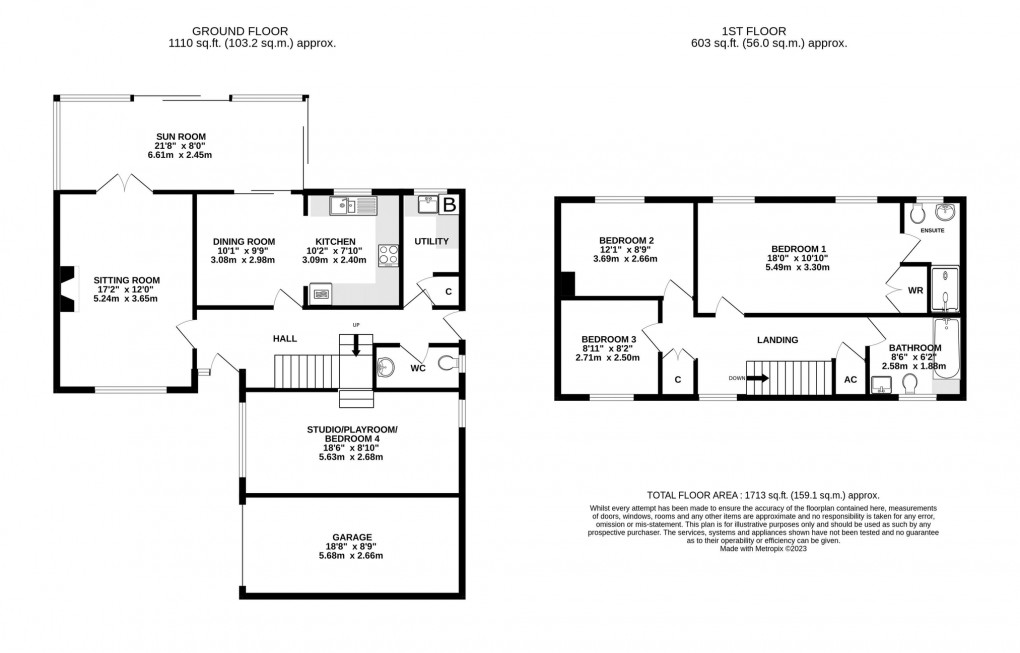 Floorplan for Draycott, Nr Cheddar