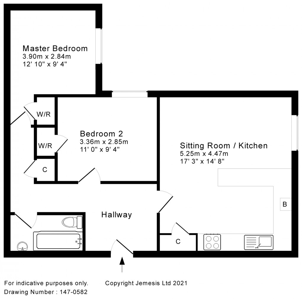 Floorplan for Lower Chapel Court, South Horrington, Wells, Somerset