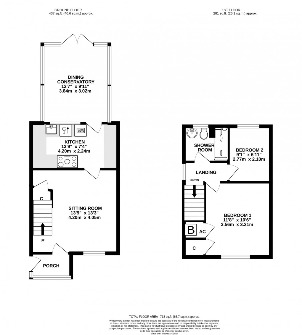 Floorplan for Barrington Place, Shepton Mallet