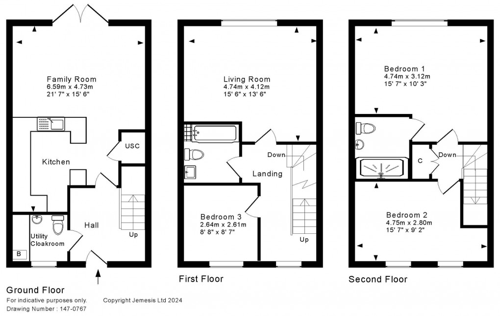 Floorplan for Woolcombe Road, Wells