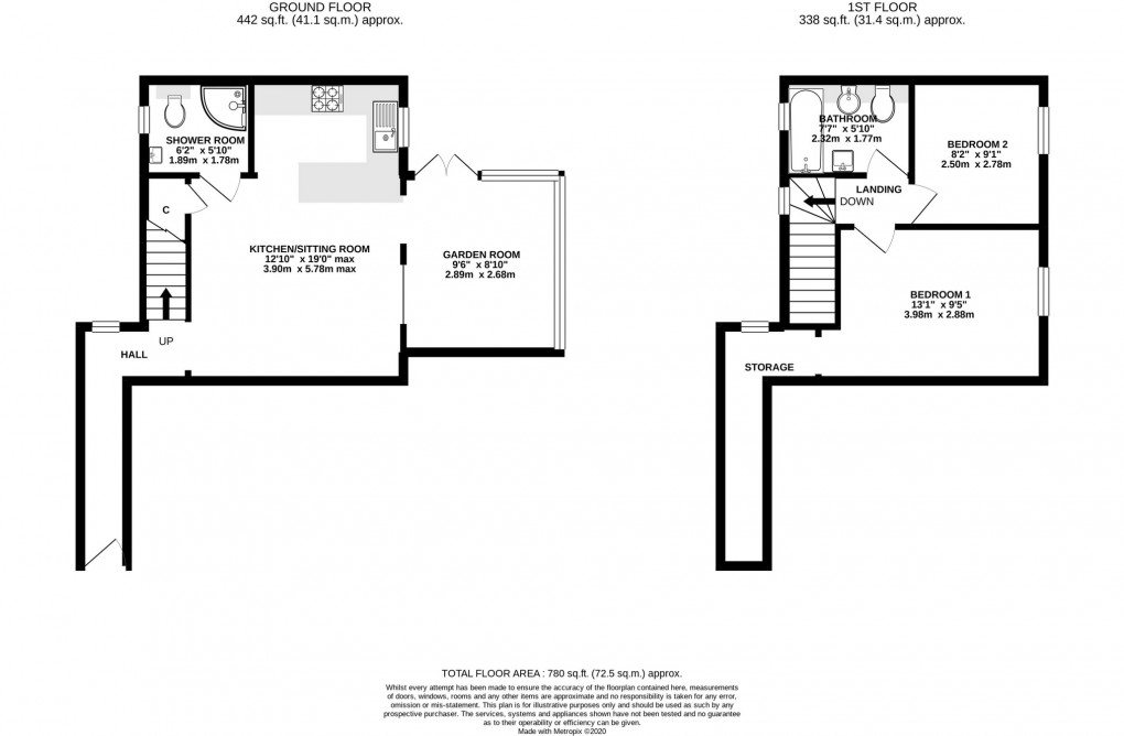 Floorplan for Lawpool Court, Wells