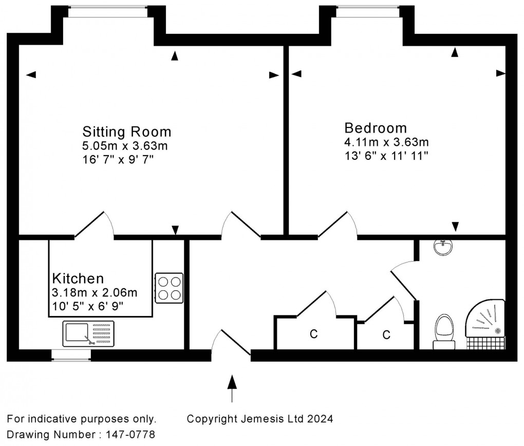 Floorplan for St. Athelm Lodge, West Street, Wells