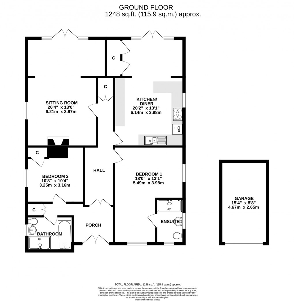 Floorplan for West Horrington, Wells