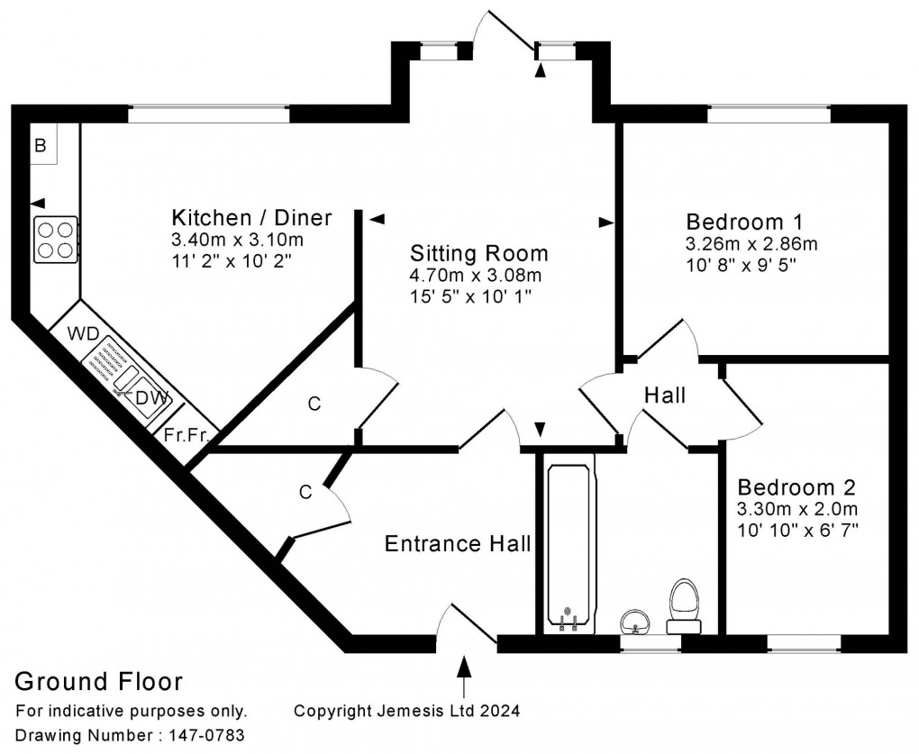 Floorplan for Gate Lane, Wells