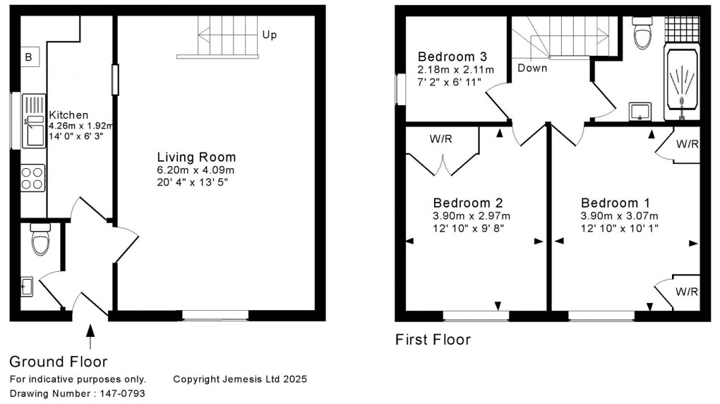 Floorplan for Melbourne House Mews, Wells