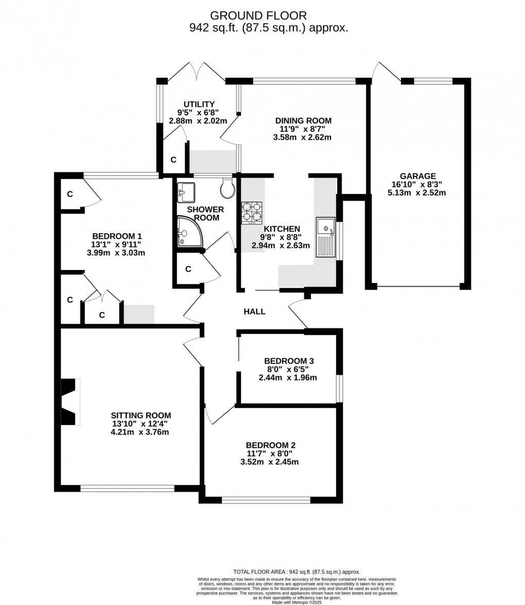 Floorplan for St. Cuthbert Avenue, Wells