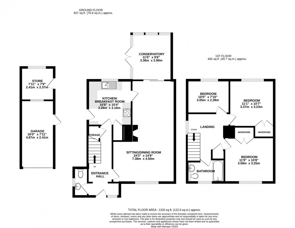 Floorplan for King William Road, Catcott