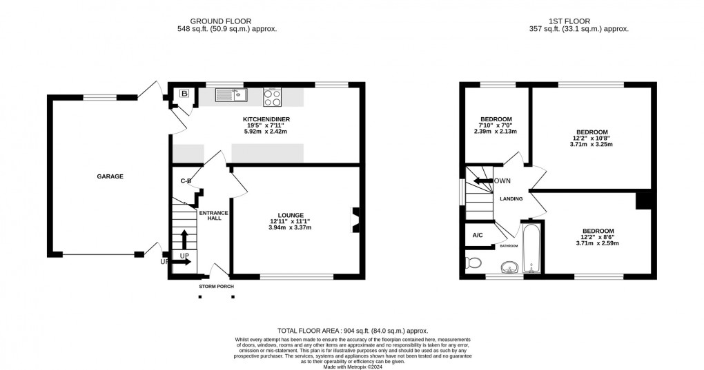 Floorplan for High Street, Ashcott